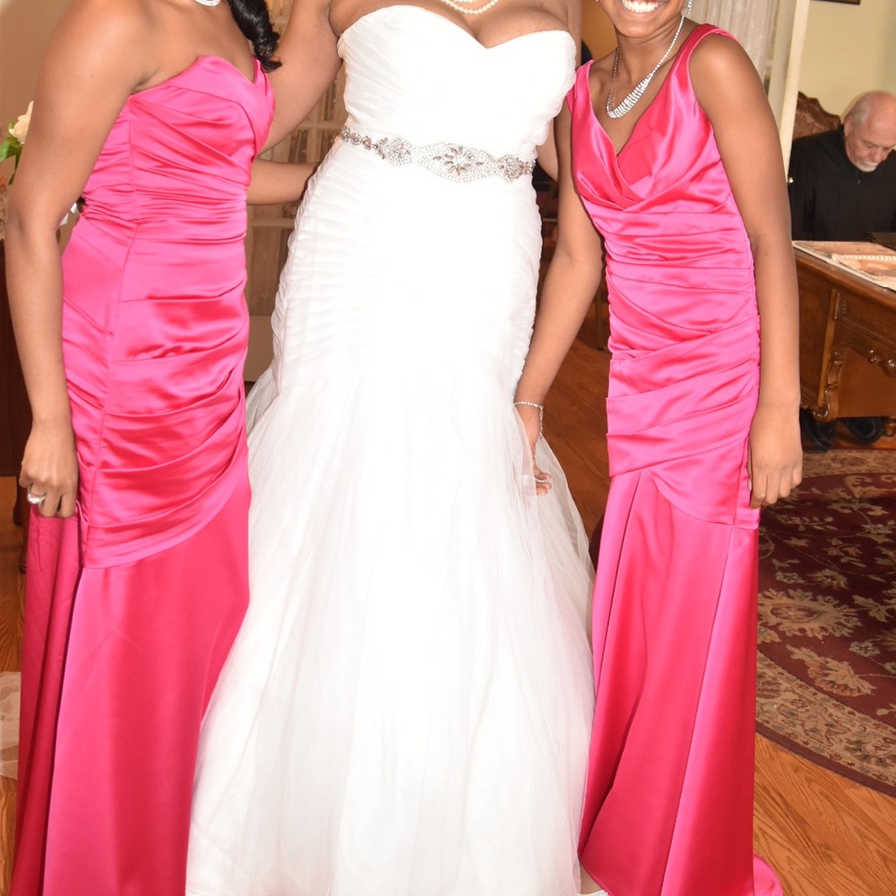 Off white worn wedding dress size 14